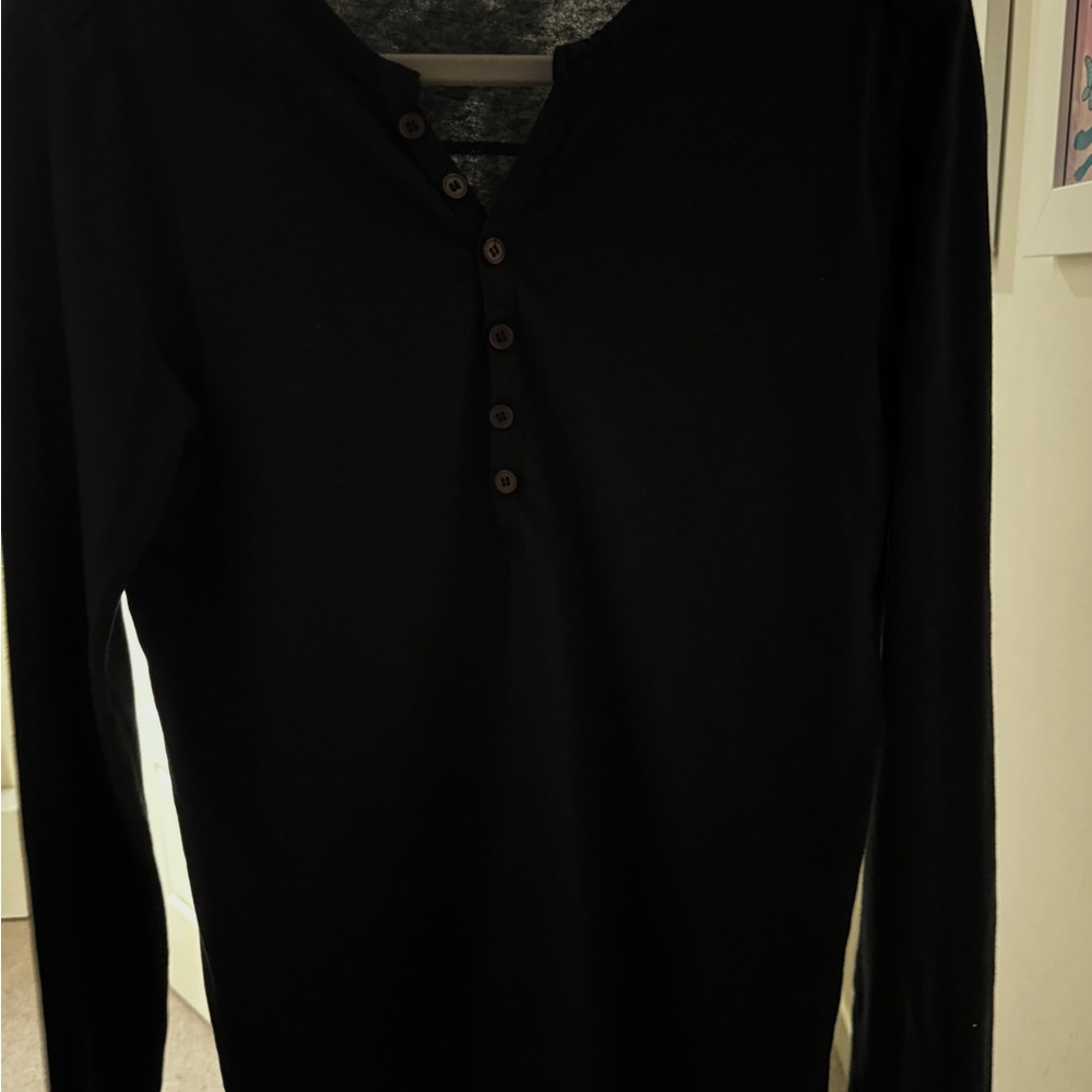 Bershka Black Long Sleeve Shirt